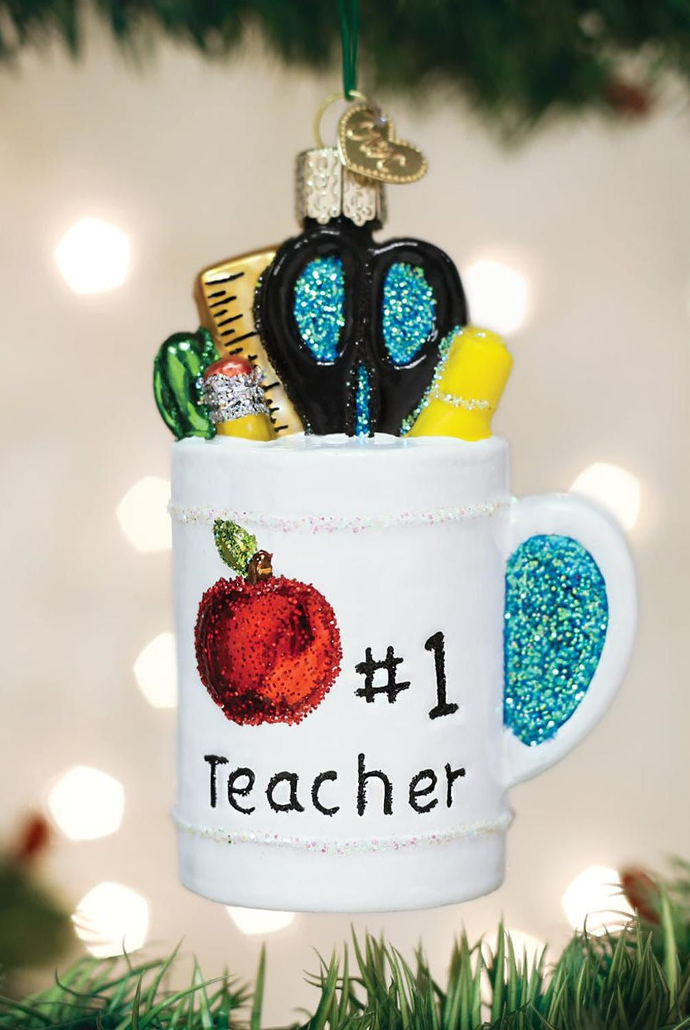 Best Teacher Mug Ornament