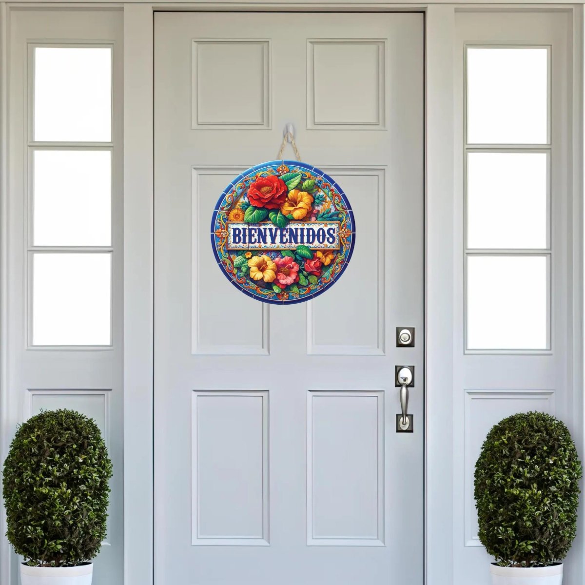 Shop For Bienvenidos Floral Waterproof Sign