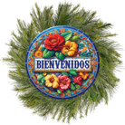 Shop For Bienvenidos Floral Waterproof Sign