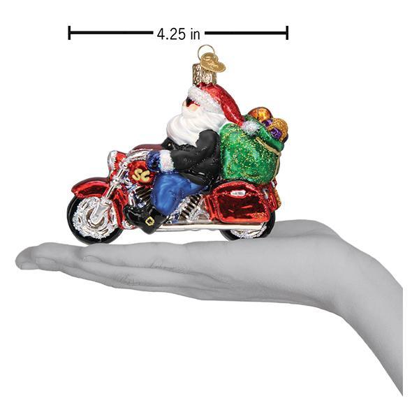 Shop For Biker Santa Ornament