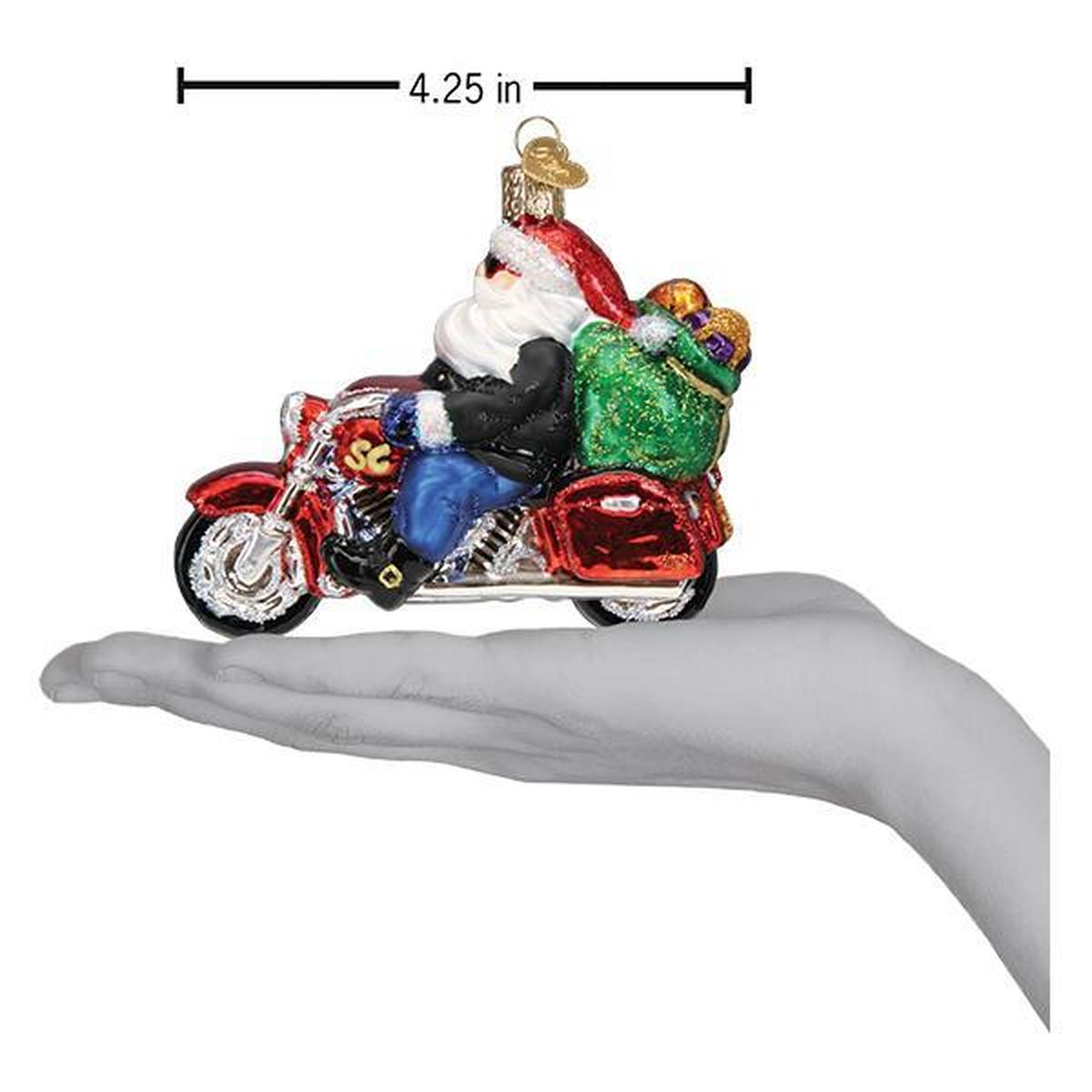 Shop For Biker Santa Ornament