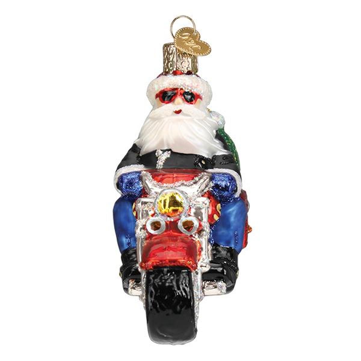 Shop For Biker Santa Ornament
