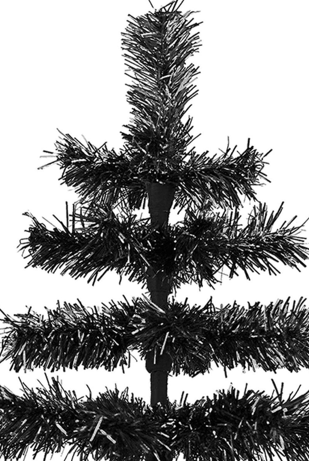 Shop For Black Tinsel Christmas Tree