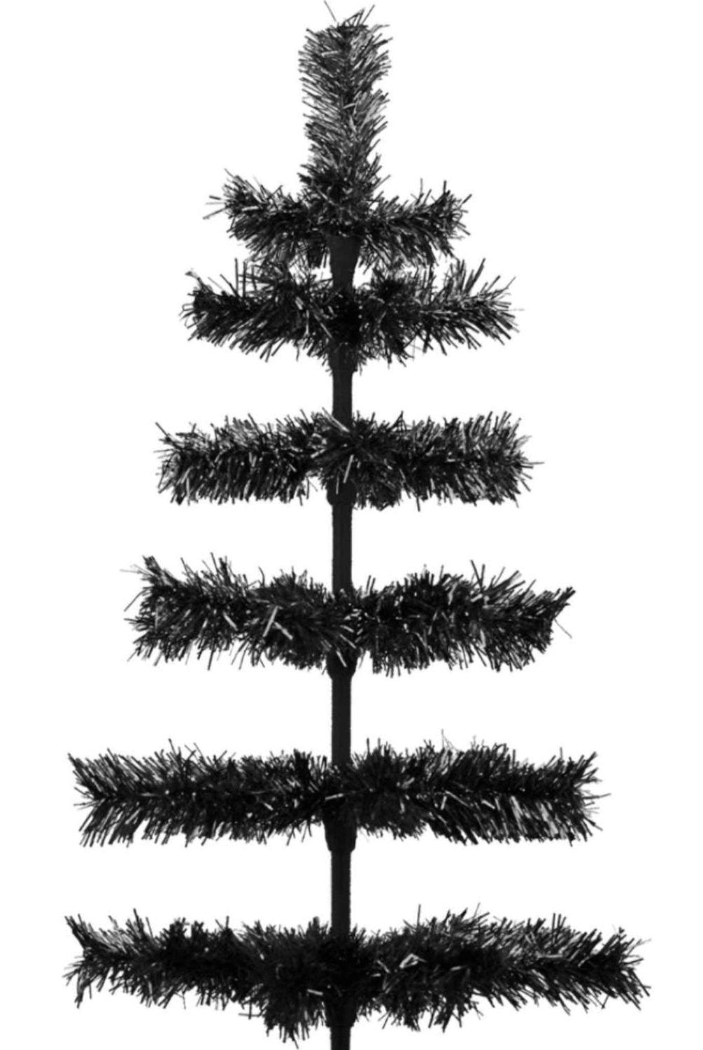 Shop For Black Tinsel Christmas Tree