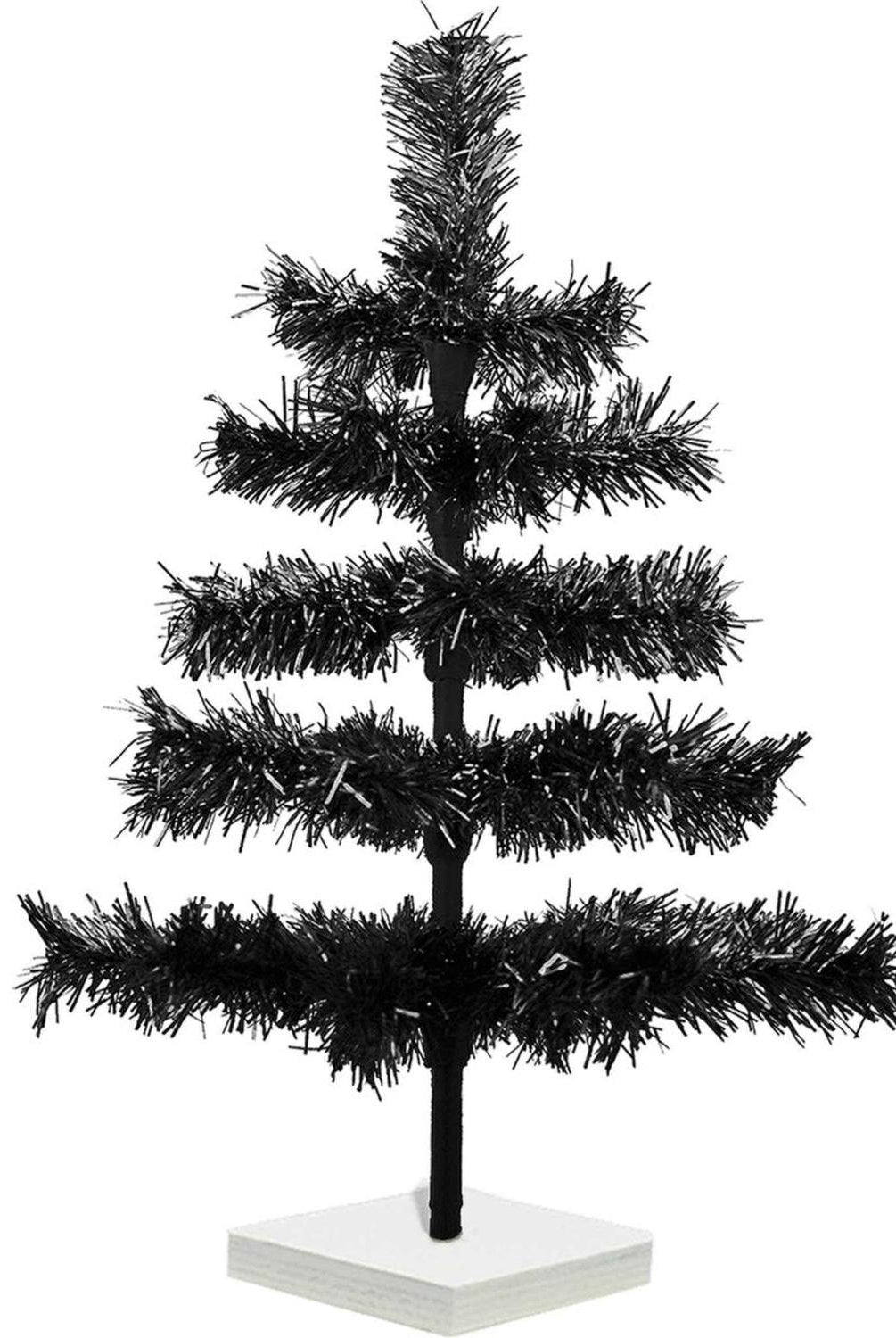 Shop For Black Tinsel Christmas Tree