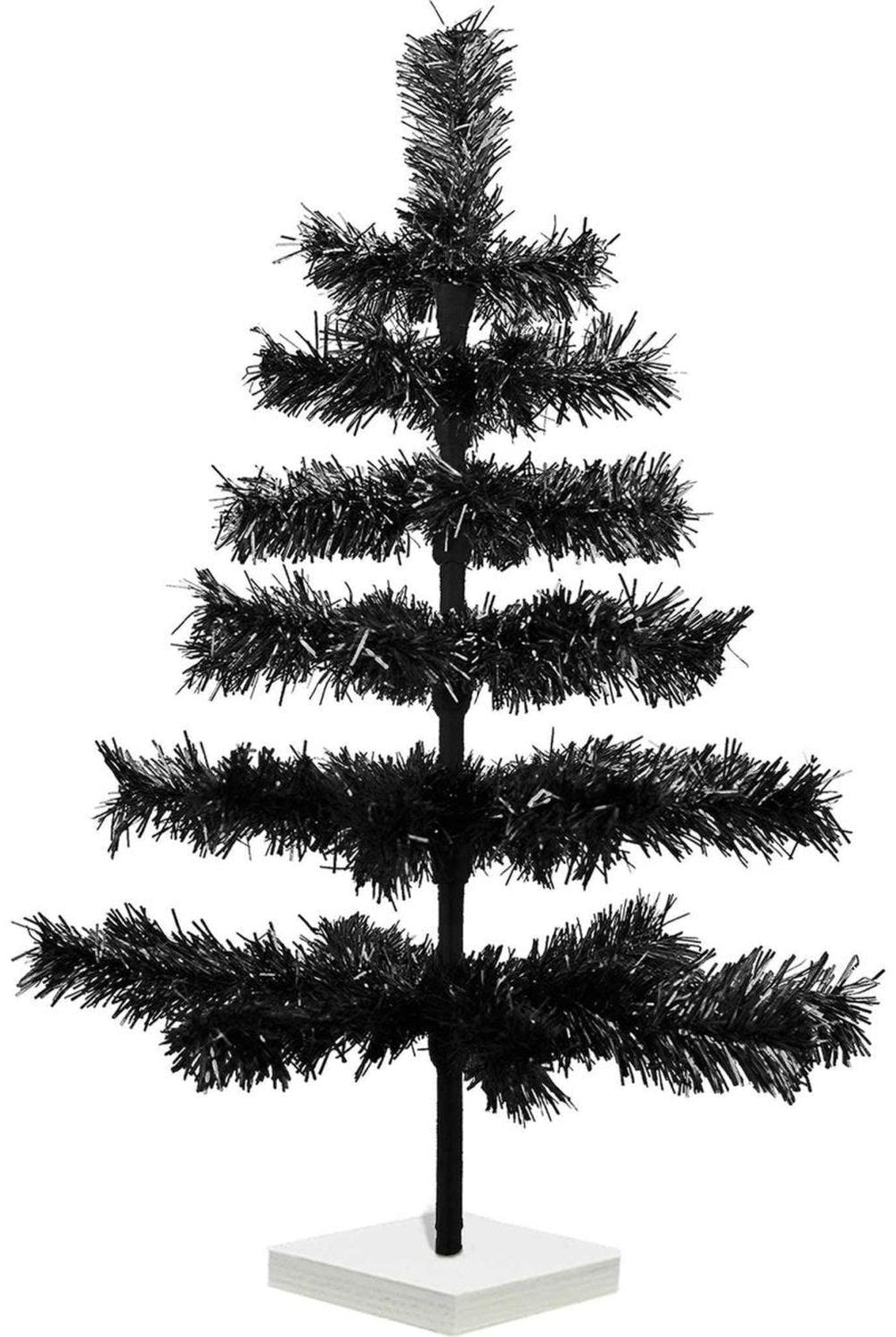 Shop For Black Tinsel Christmas Tree