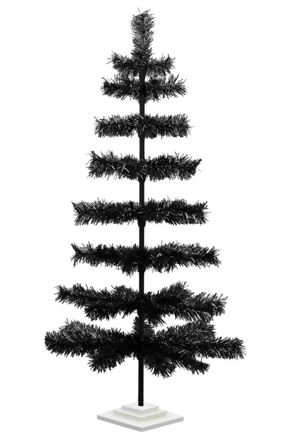 Shop For Black Tinsel Christmas Tree