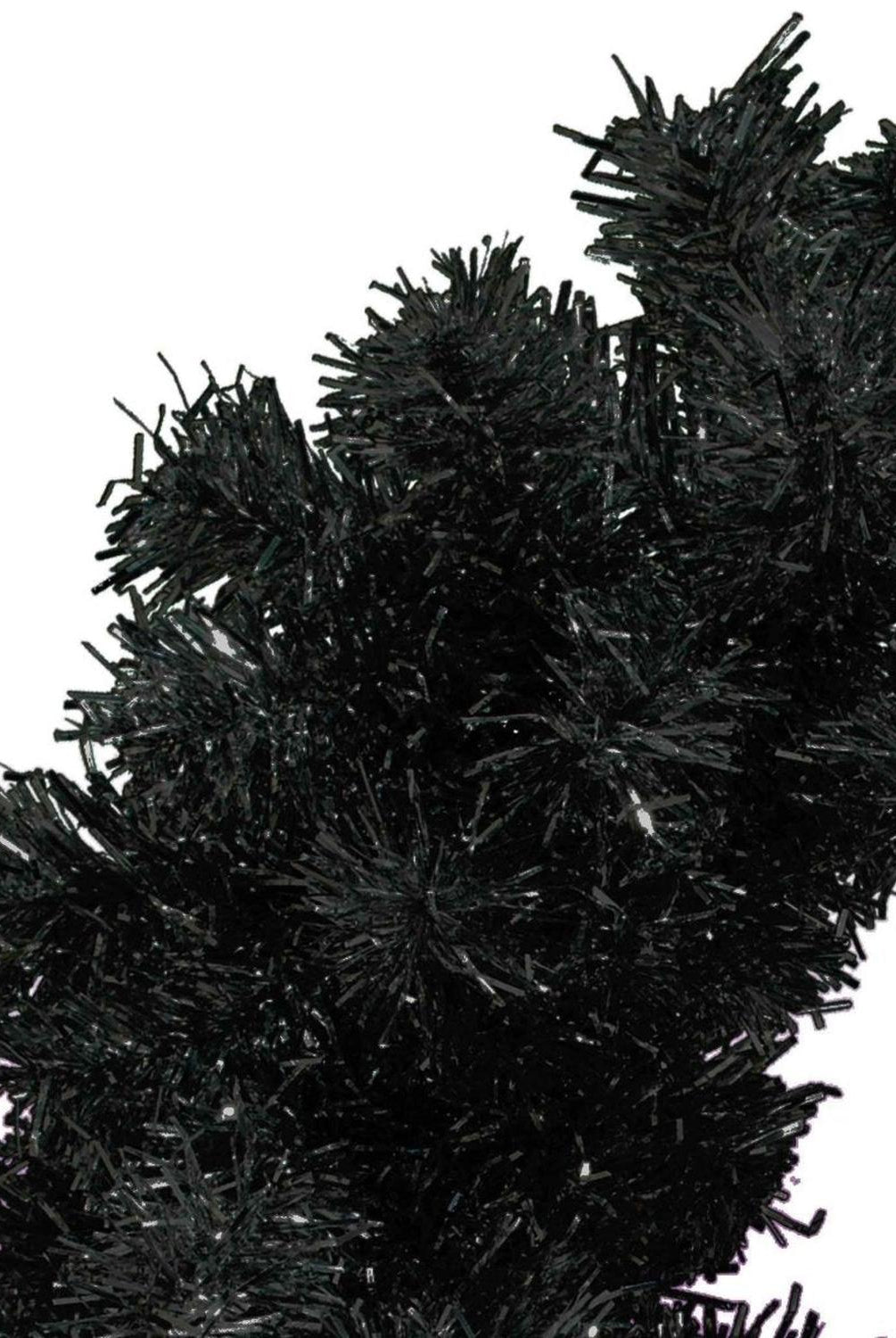 Black Tinsel Christmas Wreaths