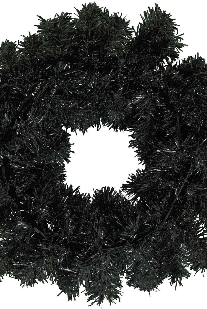 Shop For Black Tinsel Christmas Wreaths