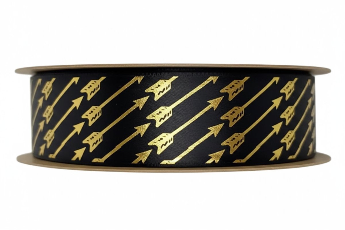 Shop For Blazing Arrows Homecoming Ribbon: (Black/Gold), Size 9