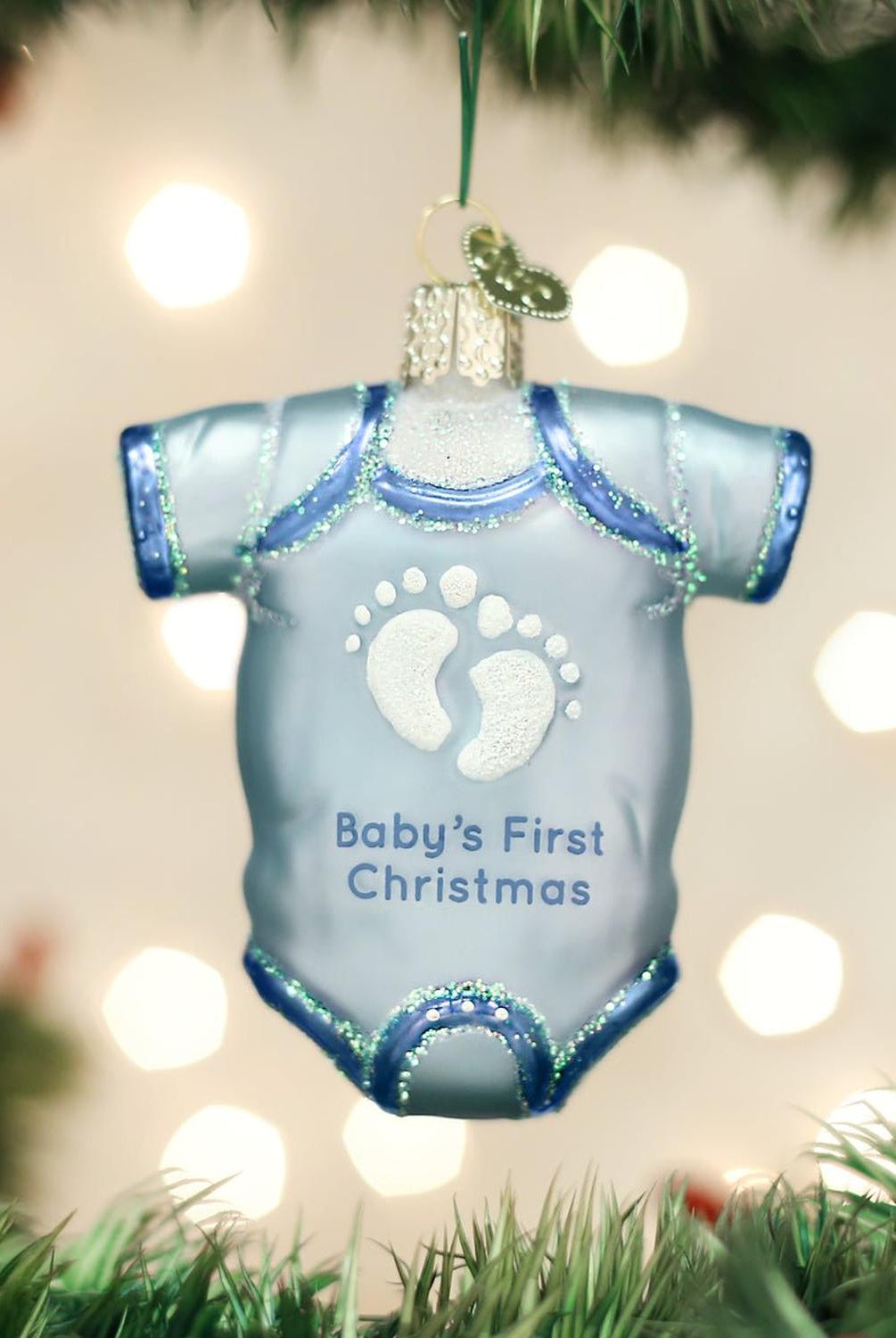 Blue Baby Onesie Ornament