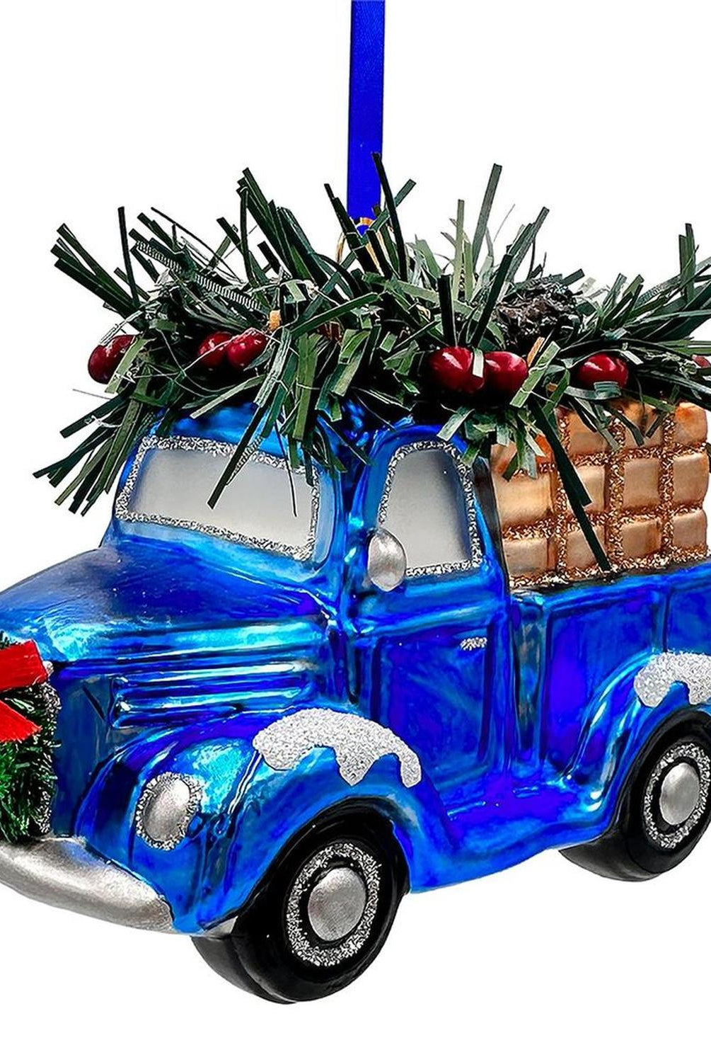 Shop For Blue Christmas Ornament Bundle (Set of 4)