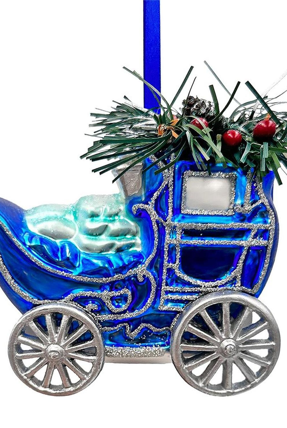 Shop For Blue Christmas Ornament Bundle (Set of 4)