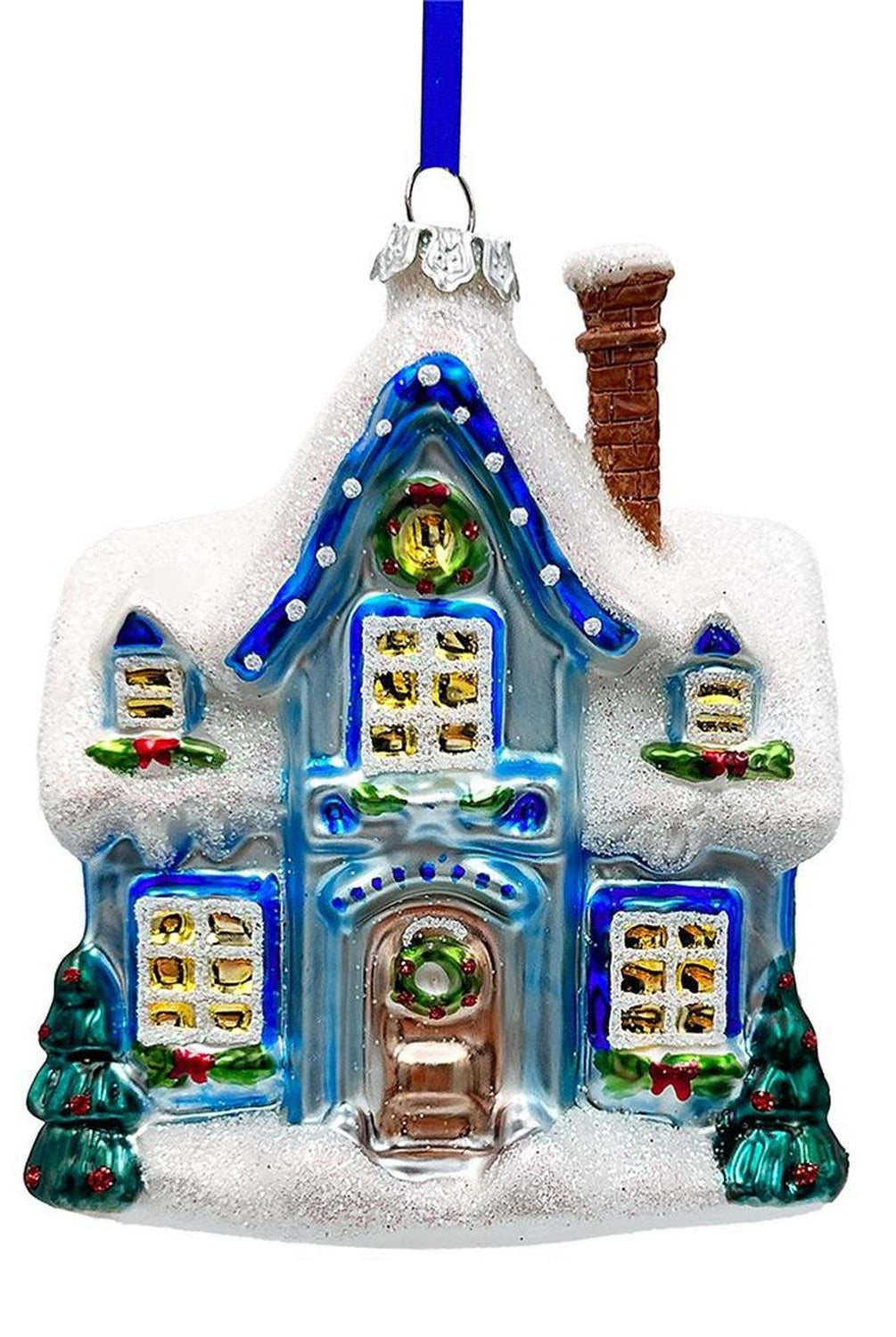 Shop For Blue Christmas Ornament Bundle (Set of 4)