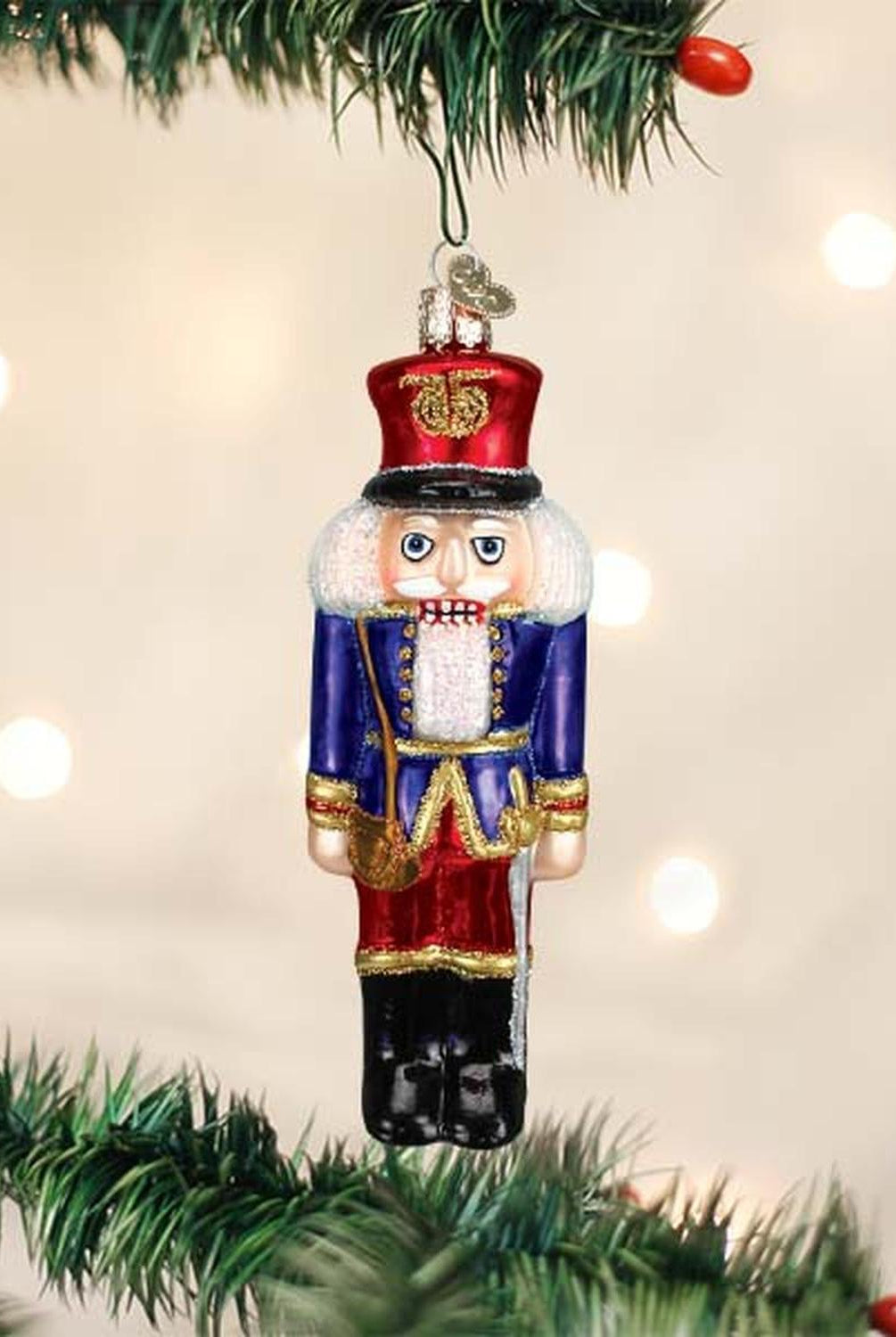 Blue Coat Soldier Nutcracker Ornament
