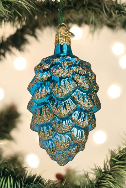 Shop For Blue Ponderosa Pine Cone Ornament