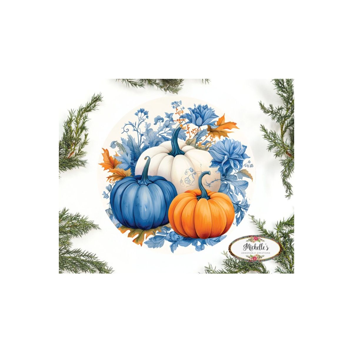 Shop For Blue Pumpkin Fall Foliage Sign