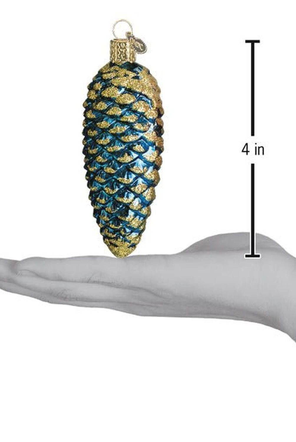 Shop For Blue Shimmering Cone Ornament