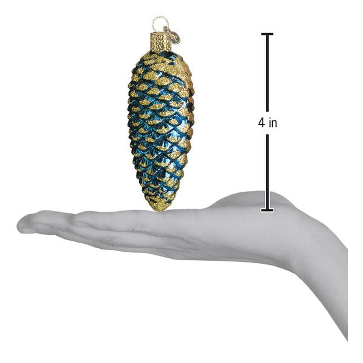 Shop For Blue Shimmering Cone Ornament