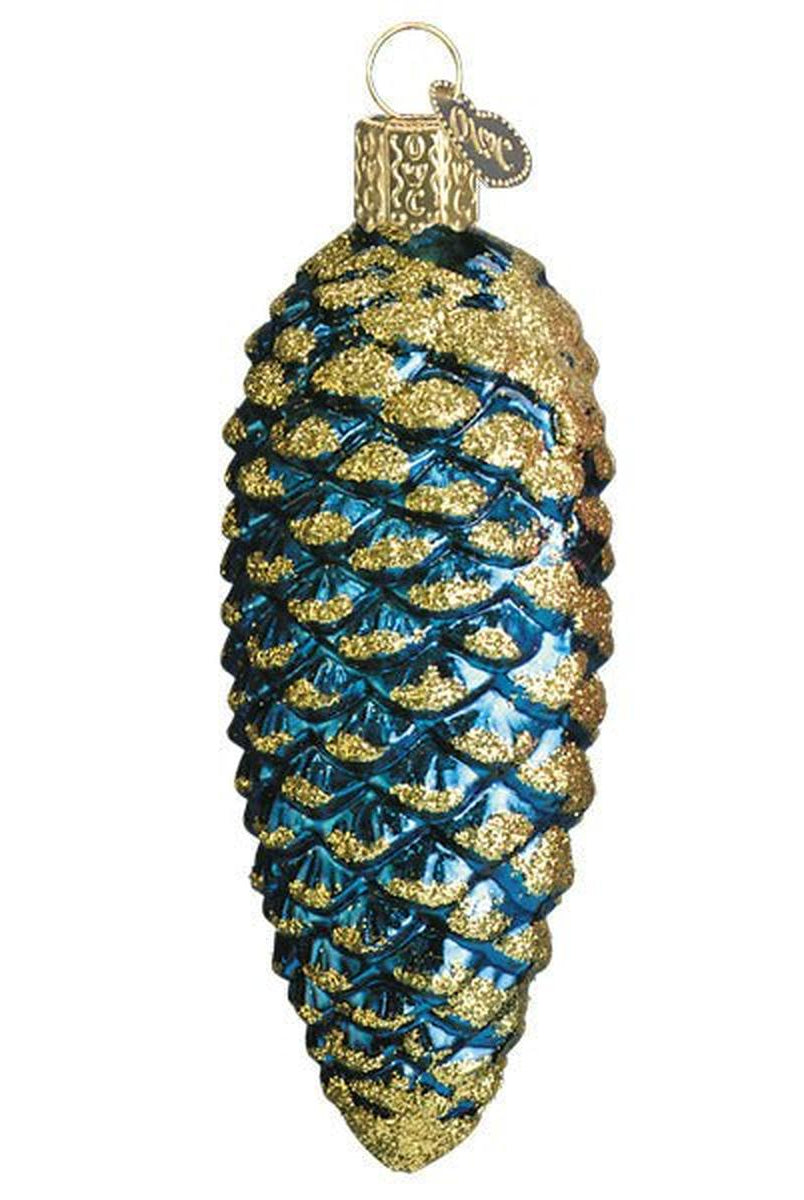 Shop For Blue Shimmering Cone Ornament