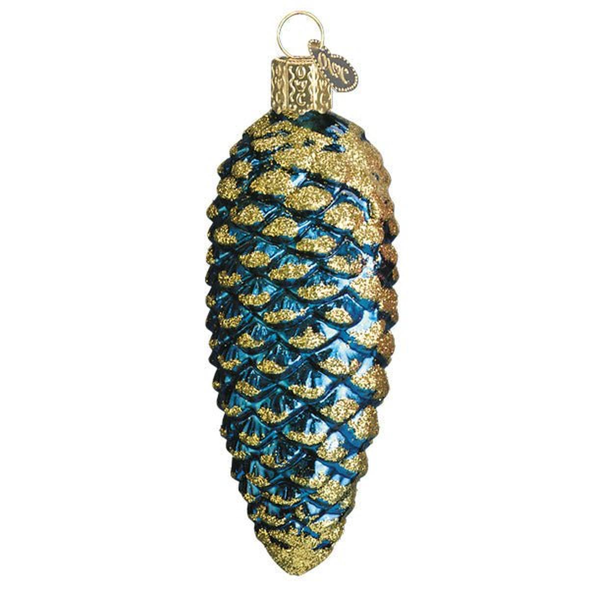 Shop For Blue Shimmering Cone Ornament