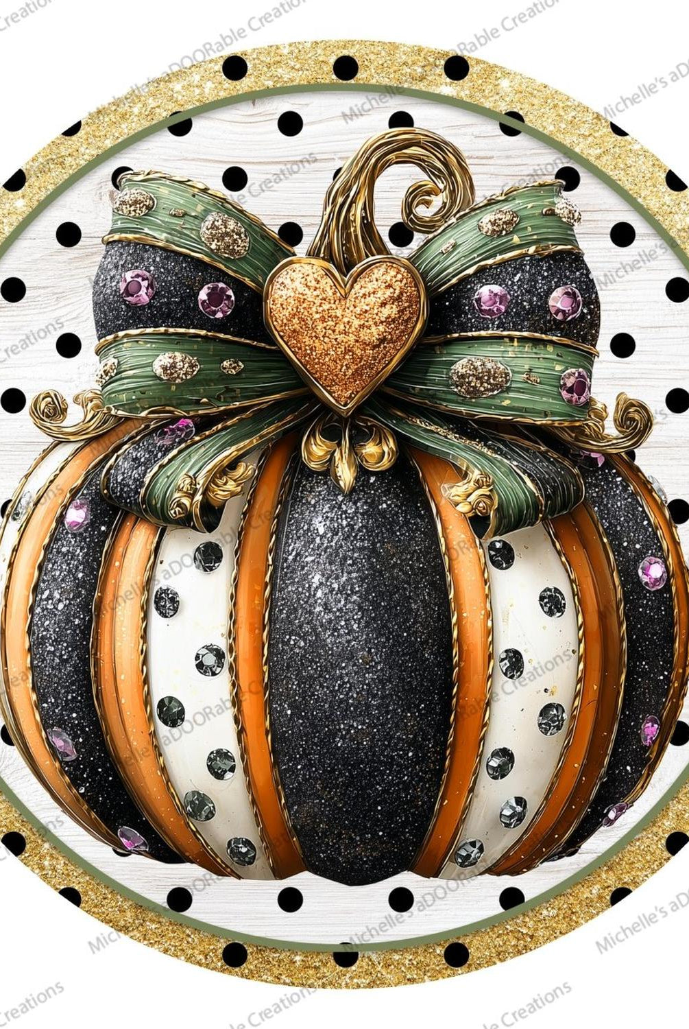 Bougee Pumpkin Orange Black Sign