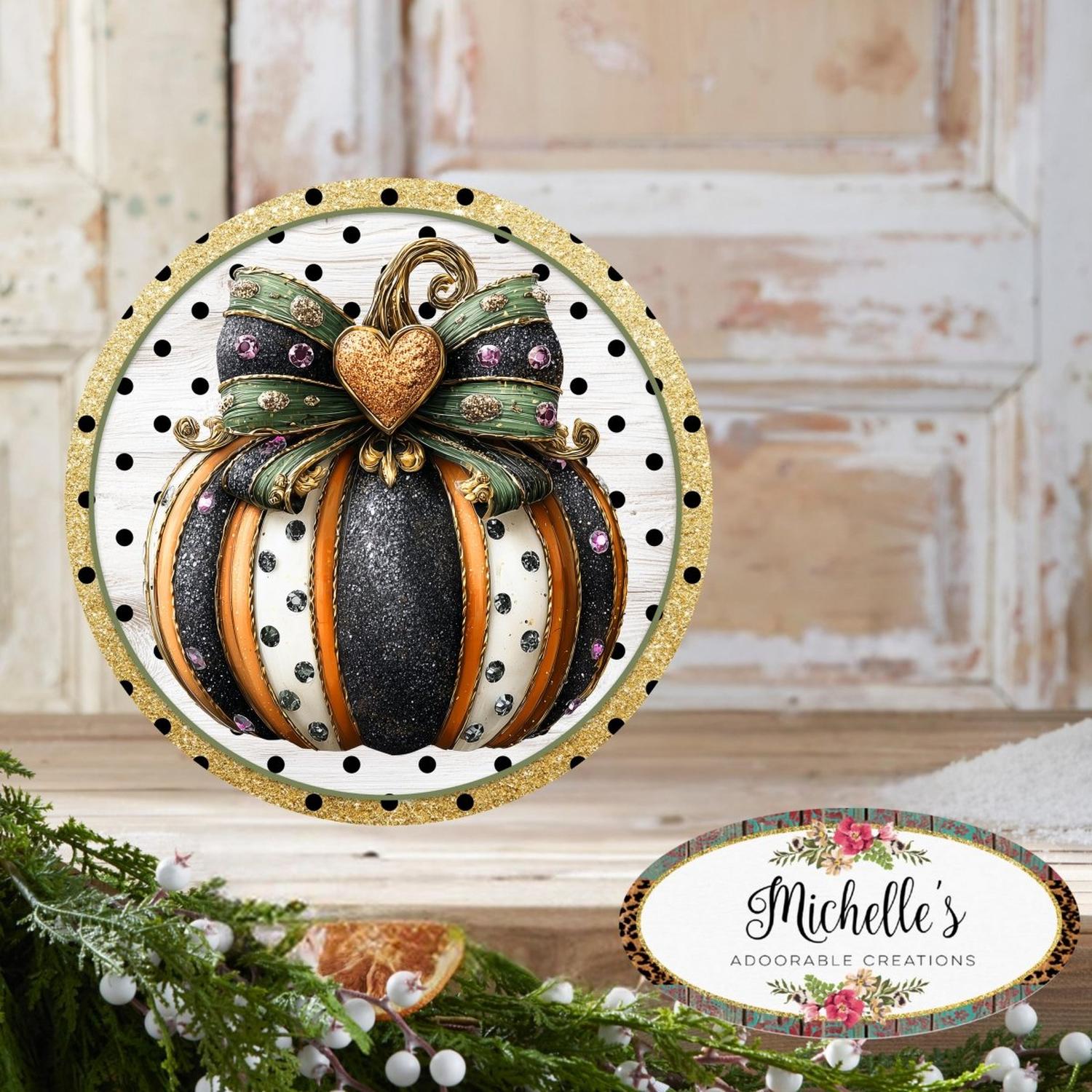 Shop For Bougee Pumpkin Orange Black Sign