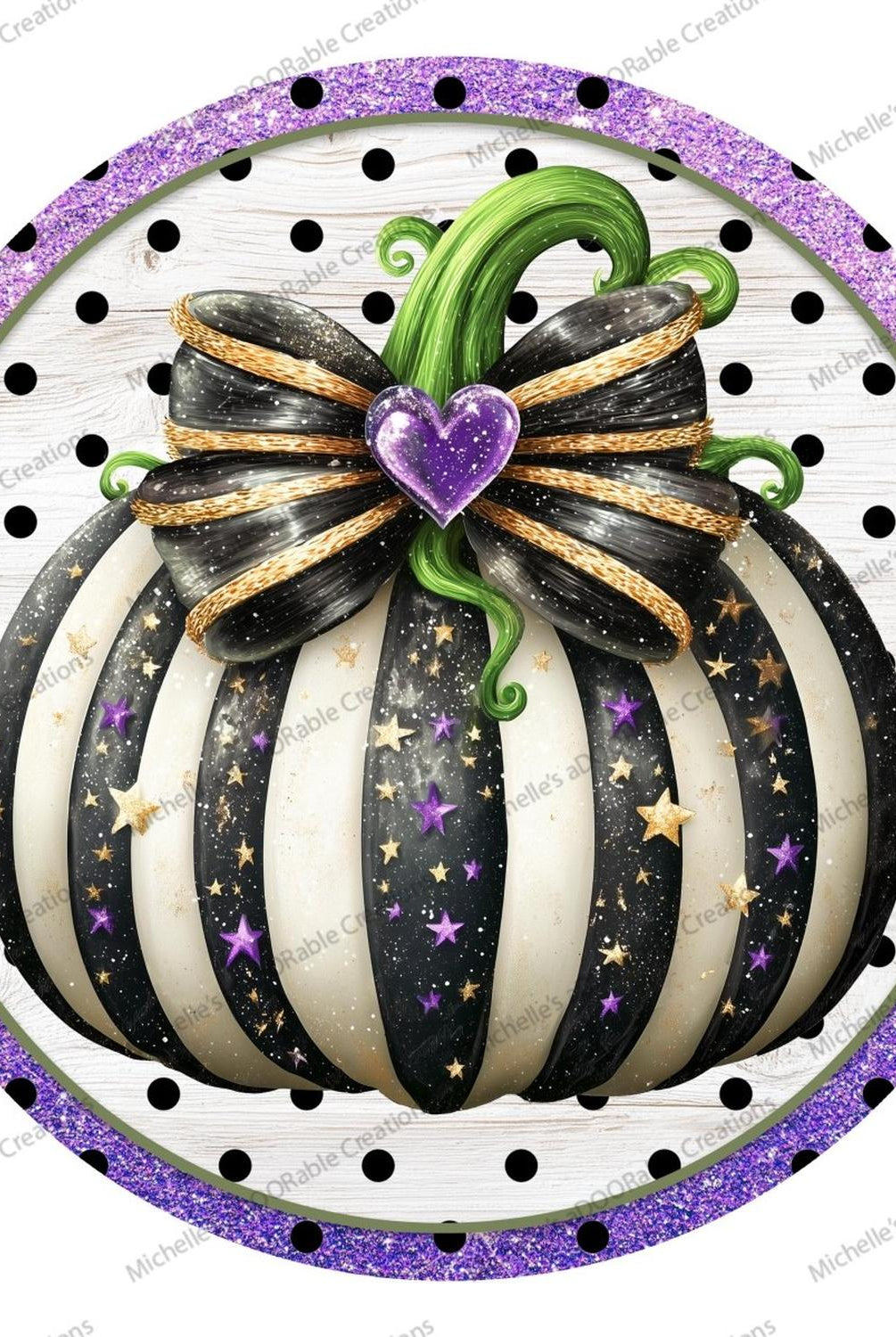 Bougee Pumpkin Purple Black Sign