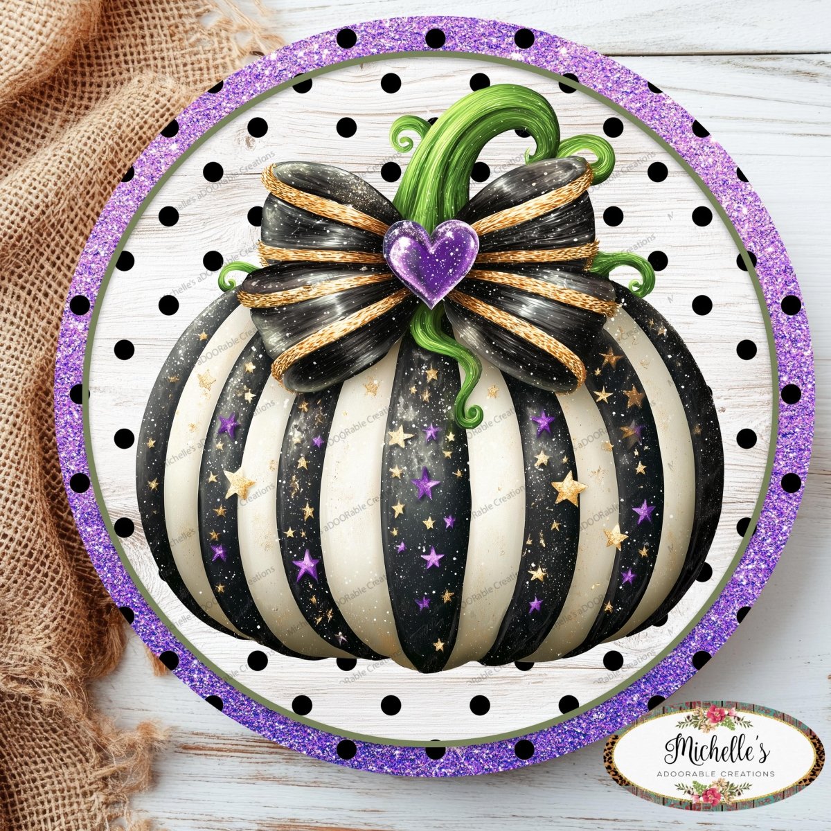 Shop For Bougee Pumpkin Purple Black Sign