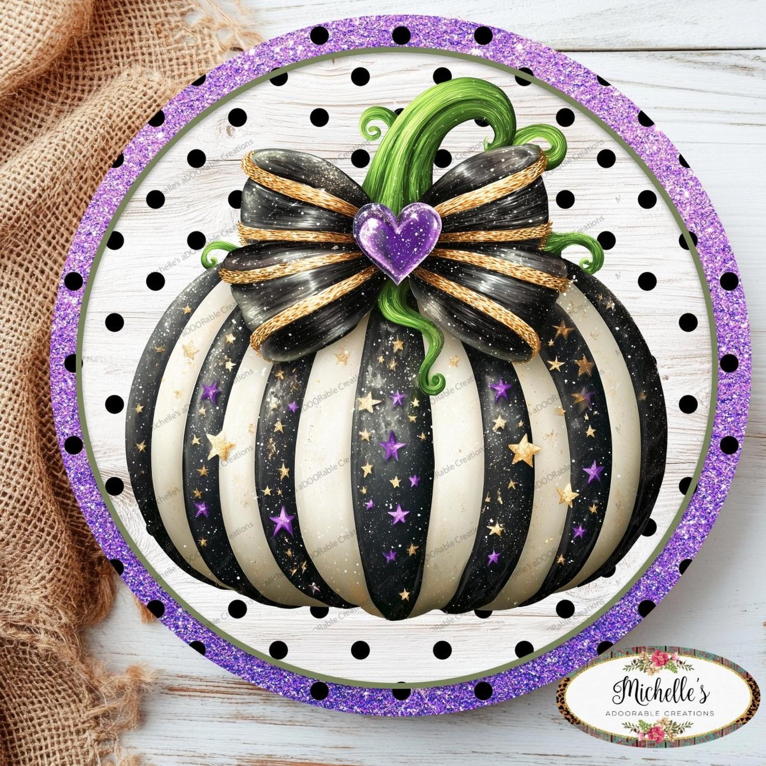 Shop For Bougee Pumpkin Purple Black Sign