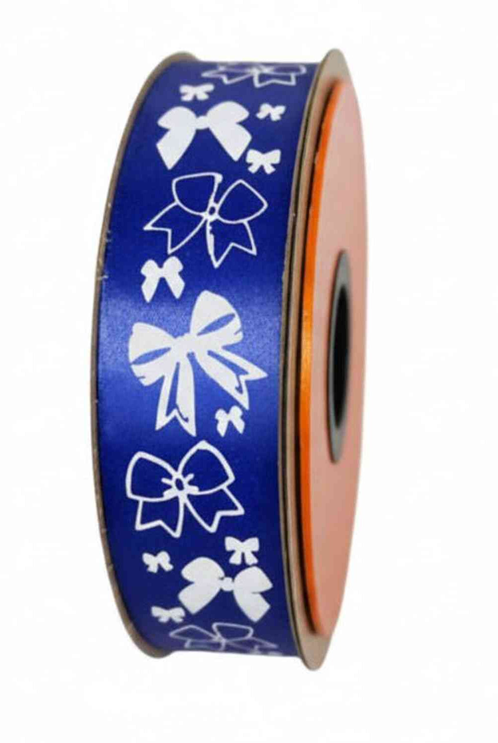 Shop For Bowtific Ribbon Num 9: Royal/White (100 yd)