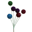 Shop For Bright Tinsel Ball Spray 16"