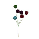 Shop For Bright Tinsel Ball Spray 16"