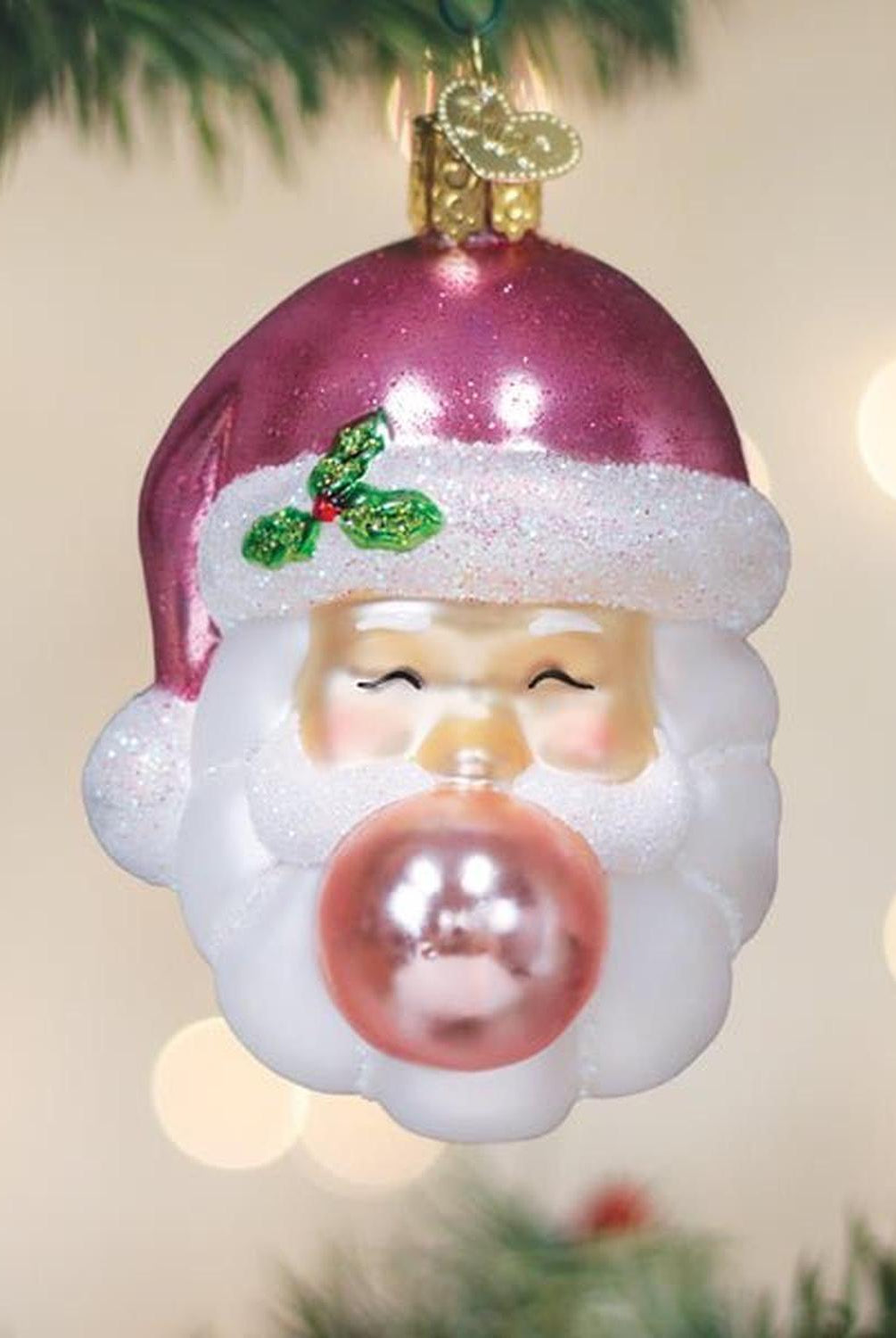 Bubblegum Papa Noel Ornament