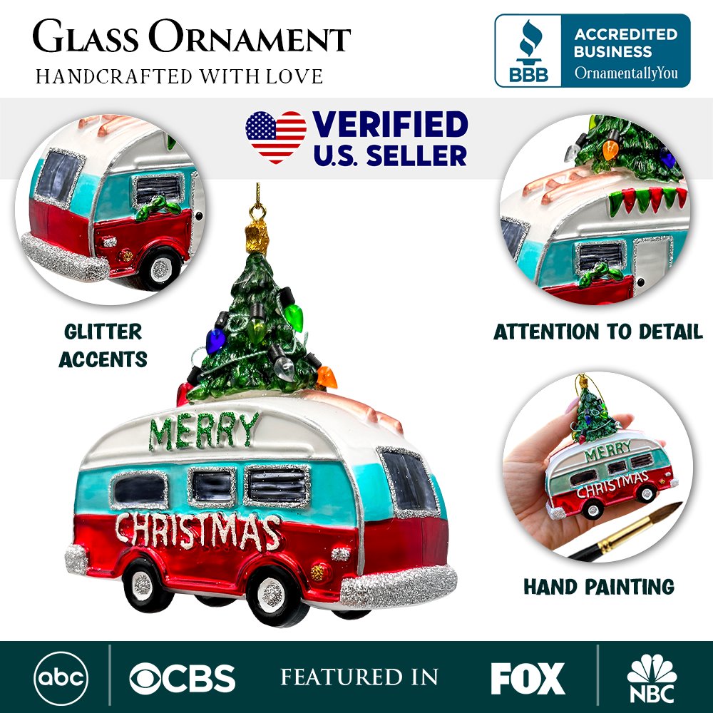 Shop For Camping RV Glass Ornament
