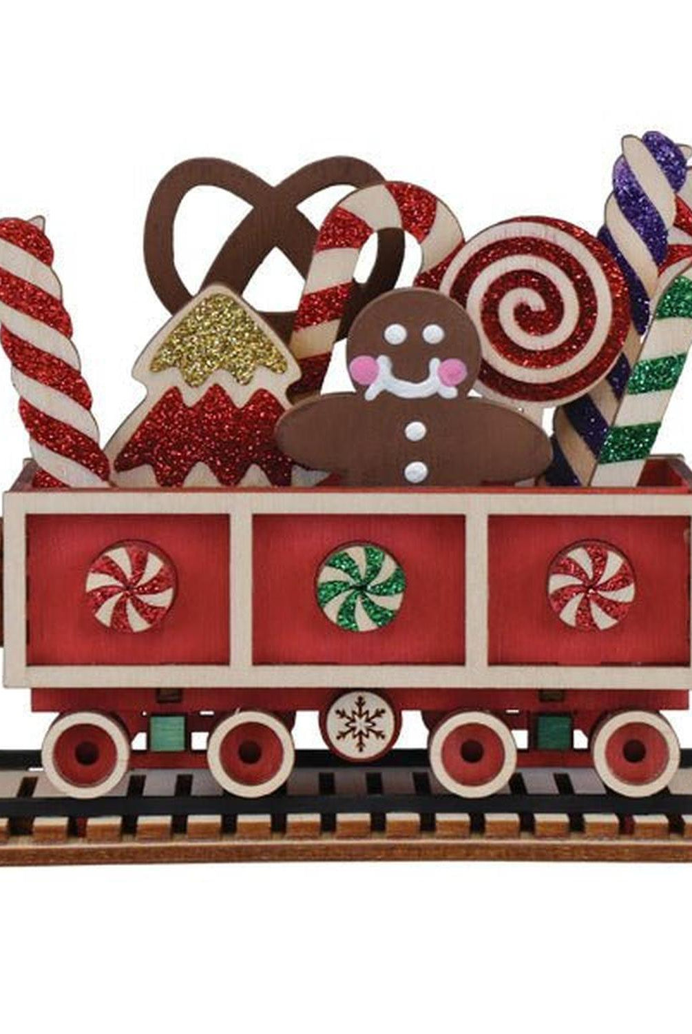 Candy Cane Train Car Ornament