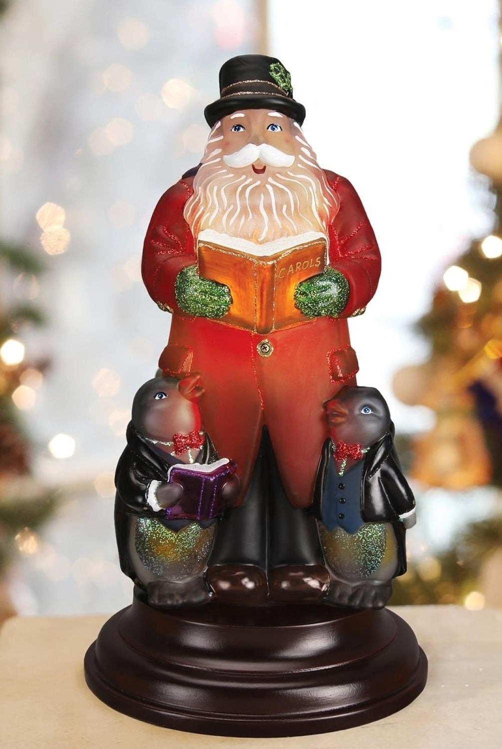 Caroling Santa Night Light