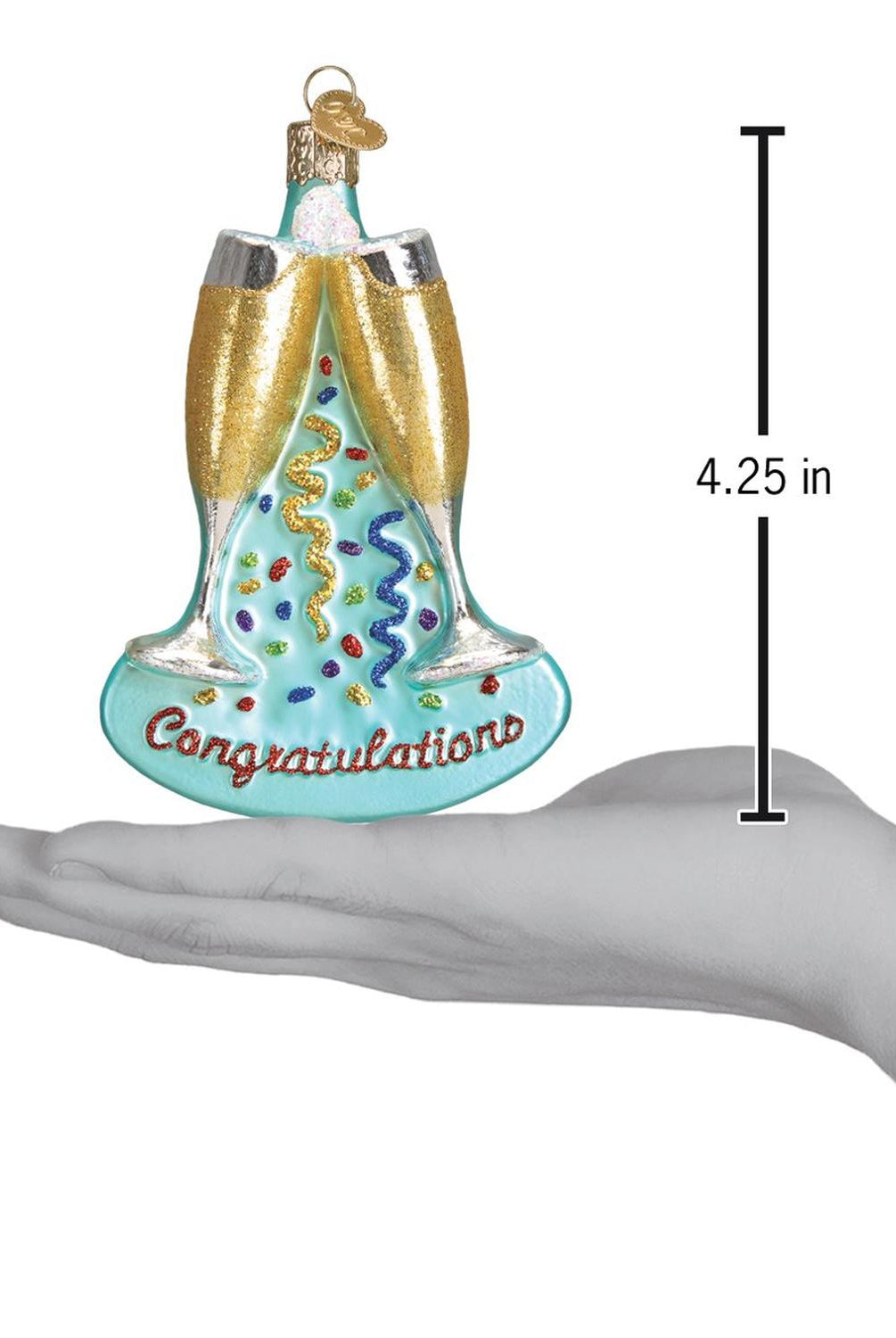 Champagne Toast Ornament