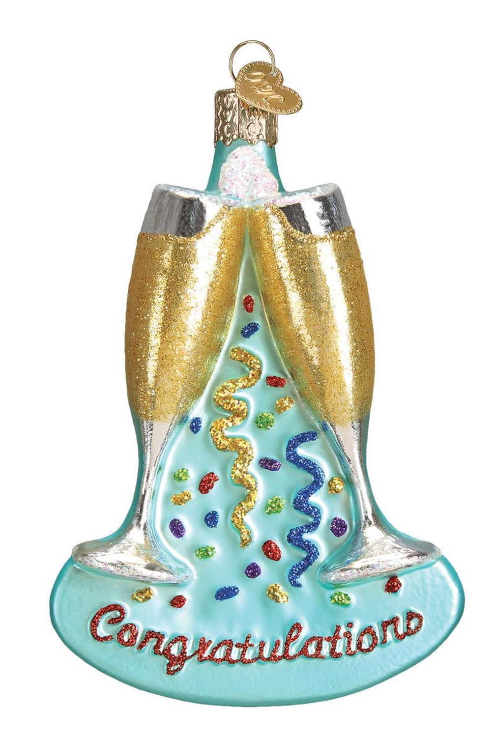 Champagne Toast Ornament