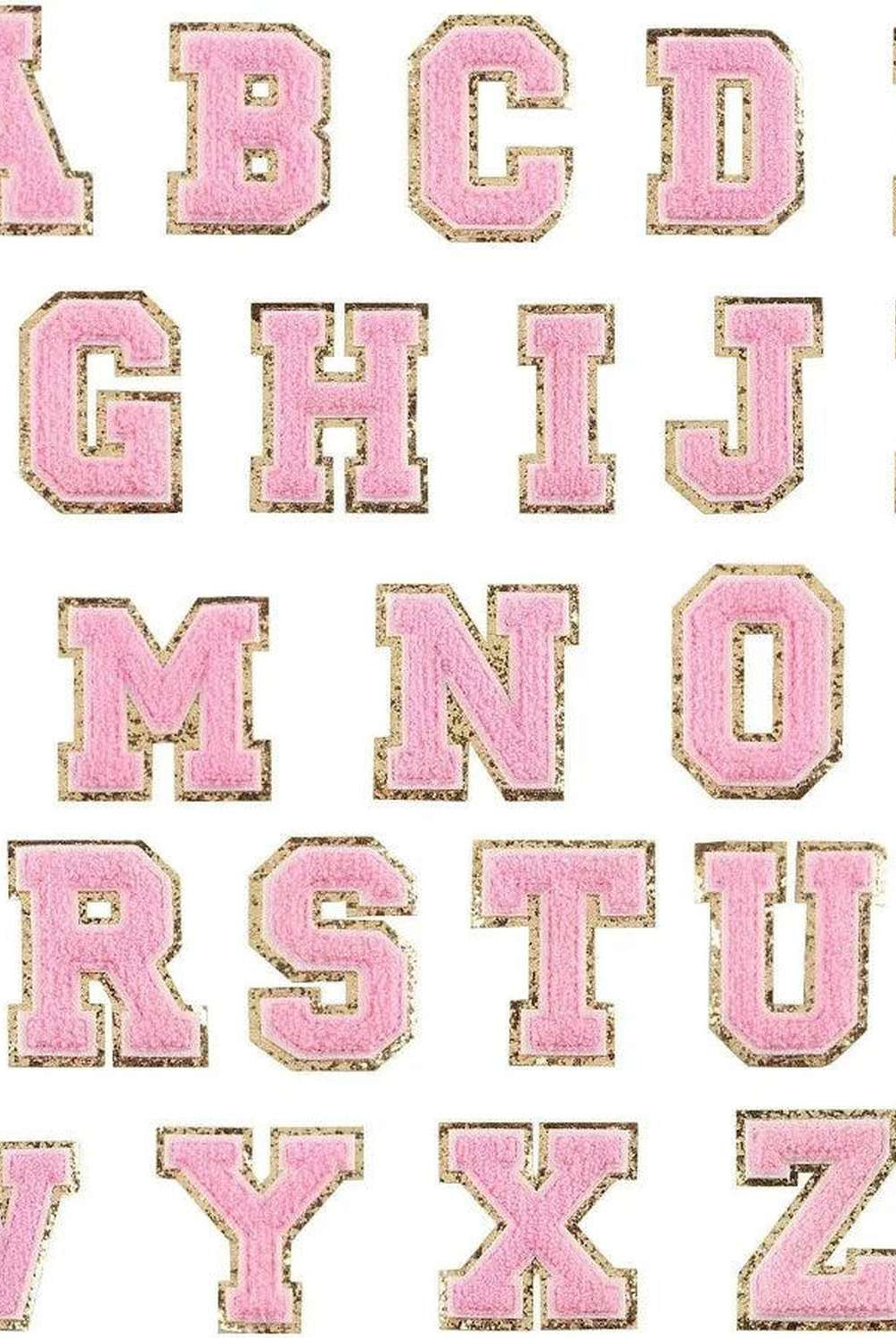 Shop For Chenille Letter Patches: Pink
