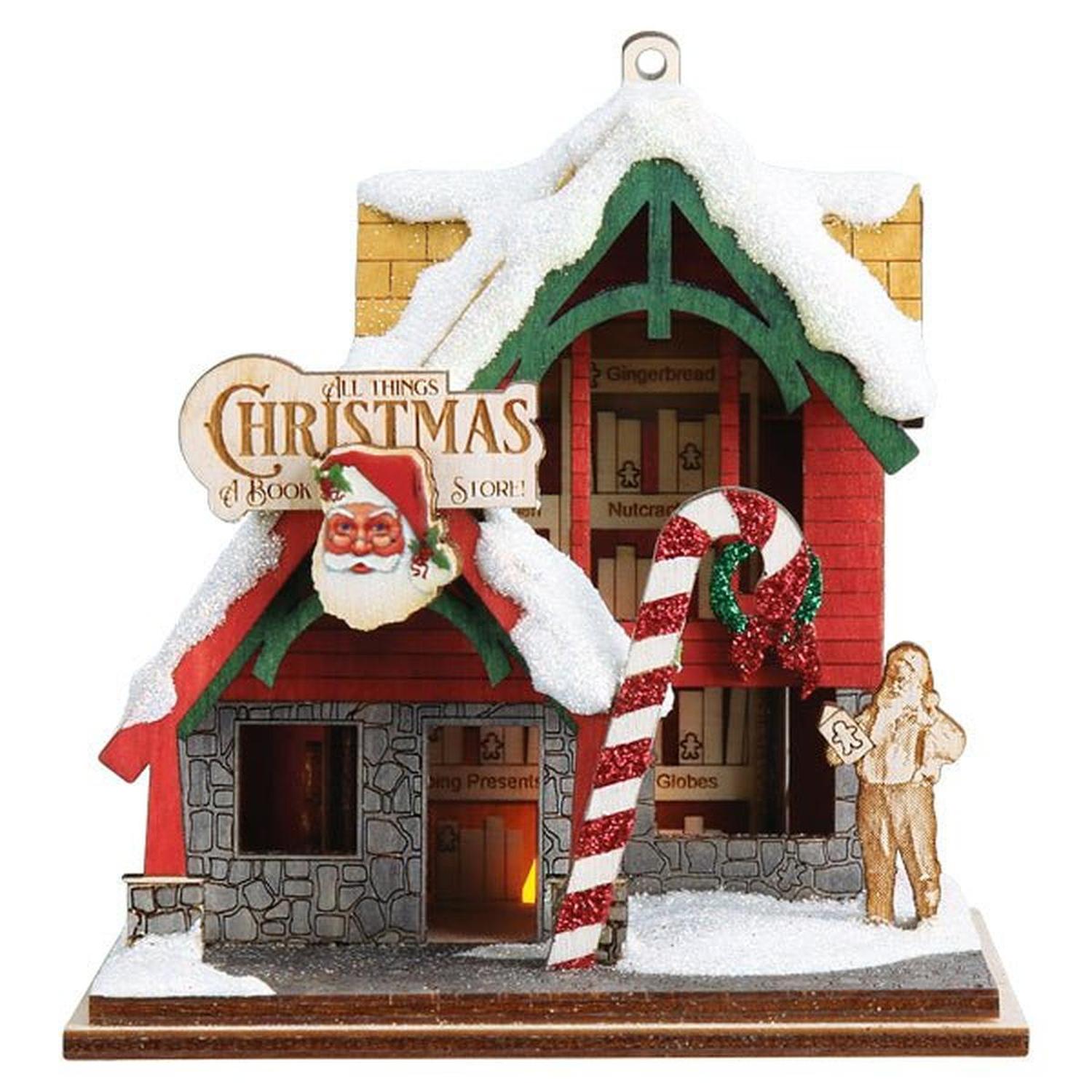 Shop For Christmas Book Store Ornament