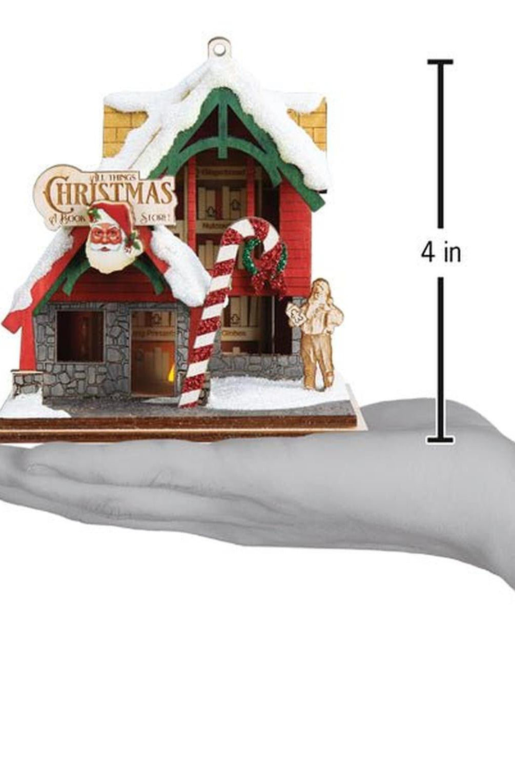 Christmas Book Store Ornament