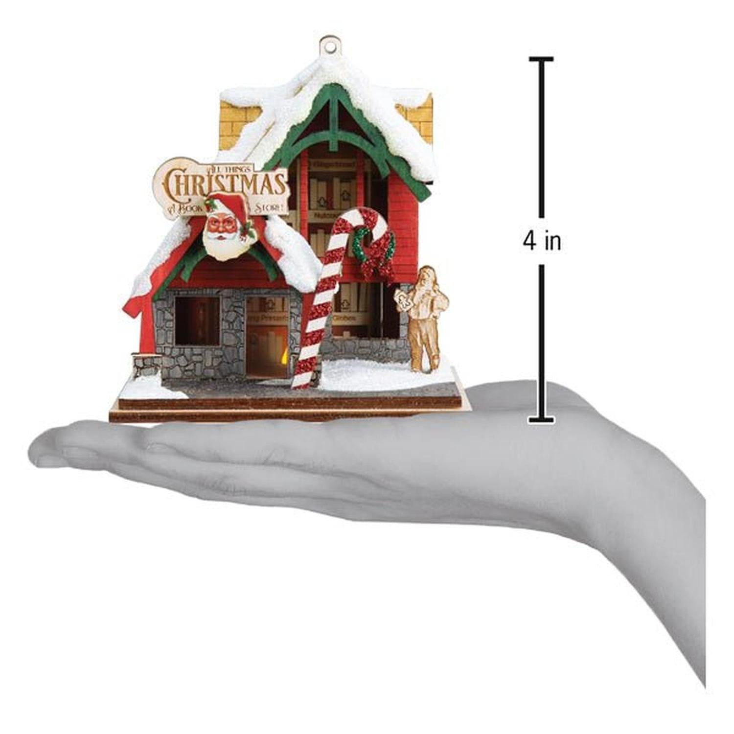 Shop For Christmas Book Store Ornament