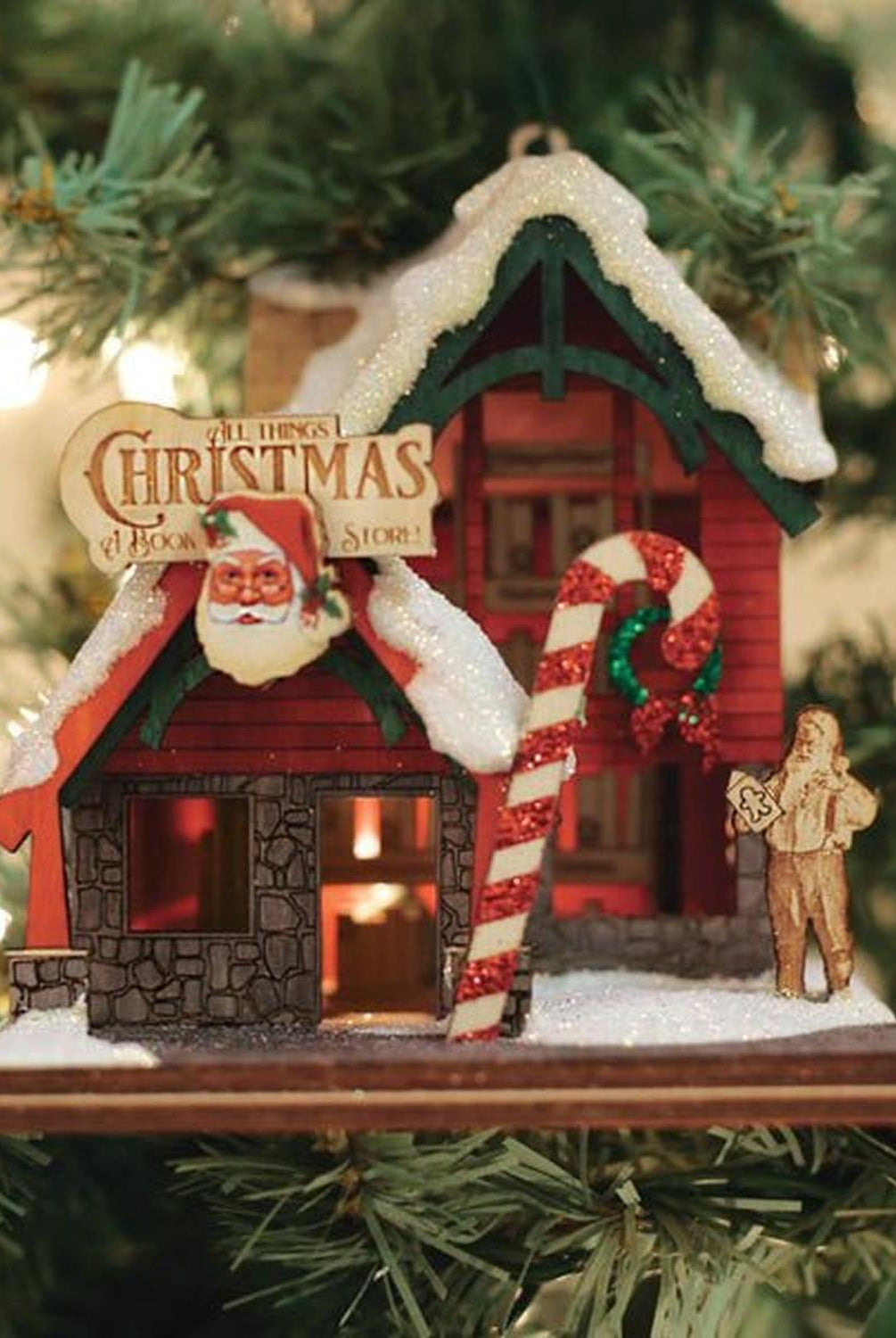 Christmas Book Store Ornament