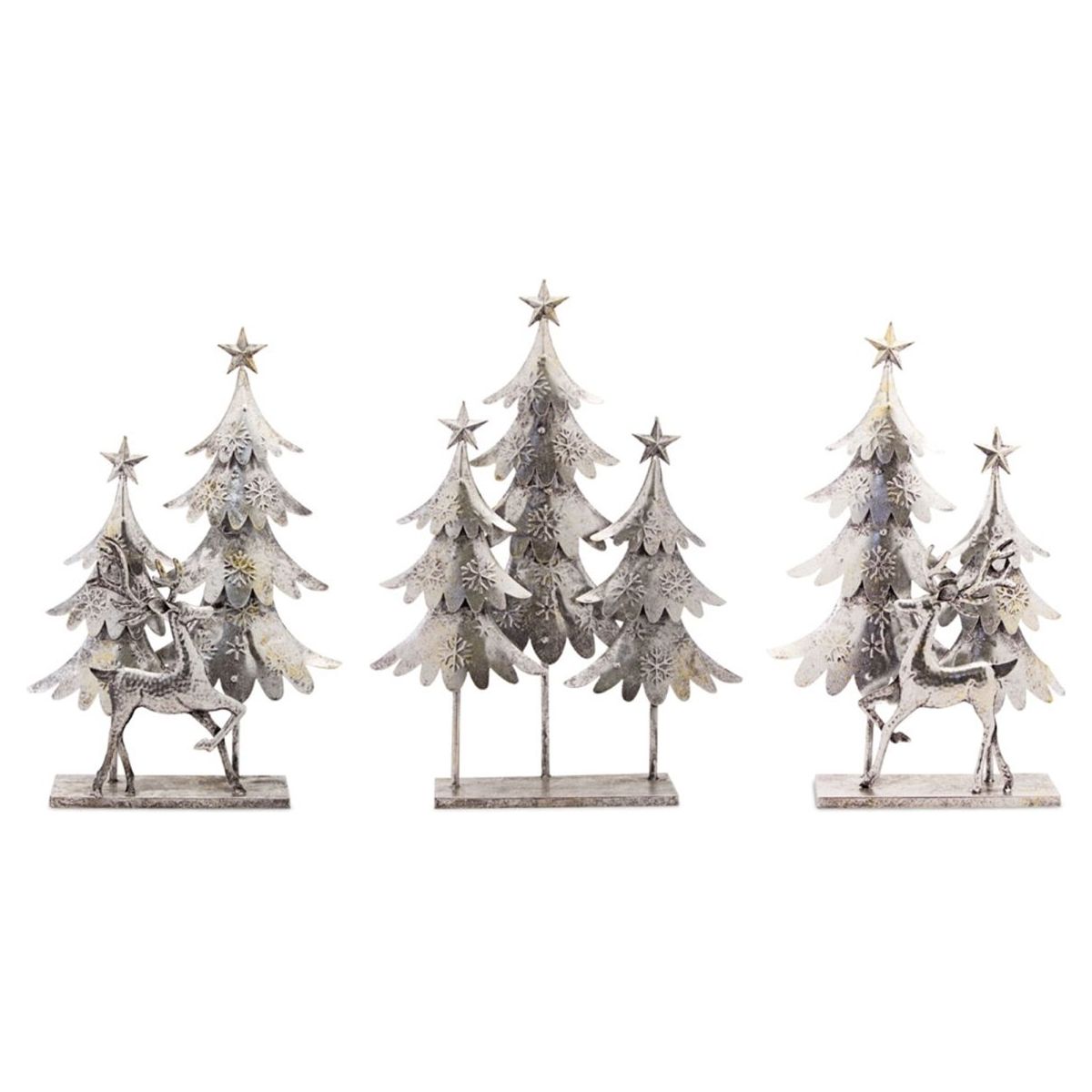 Shop For Christmas Tree and Deer Tabletop Decors, Set of 3, Metal at Michelle's aDOORable Creations