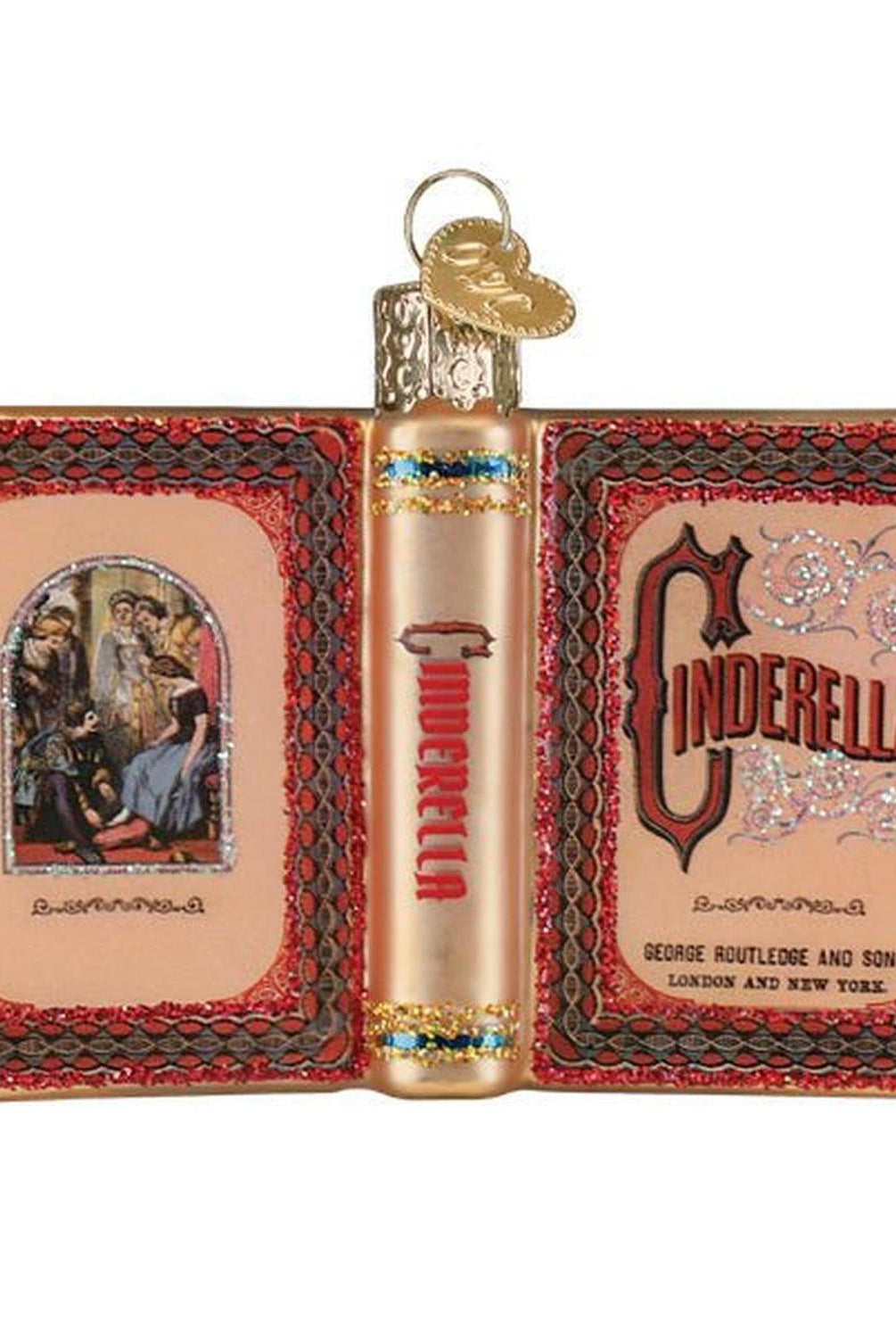 Cinderella Book Ornament