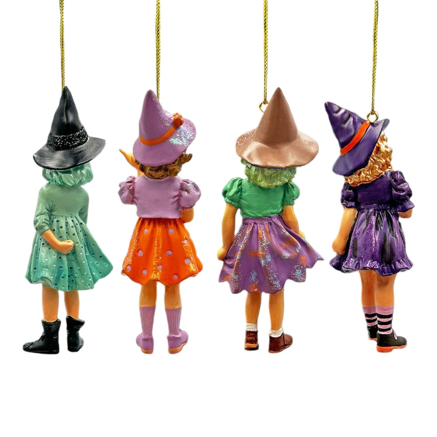Shop For Classic Halloween Victorian Little Witch Girls (Set of 4)