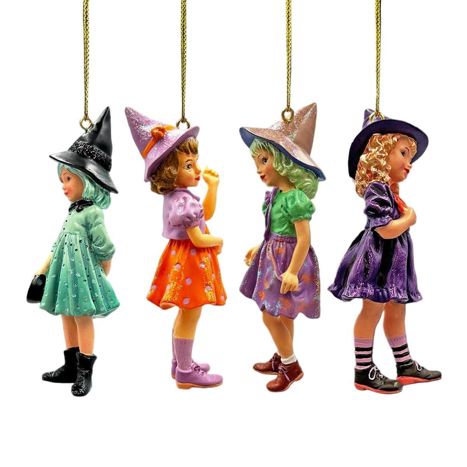 Shop For Classic Halloween Victorian Little Witch Girls (Set of 4)