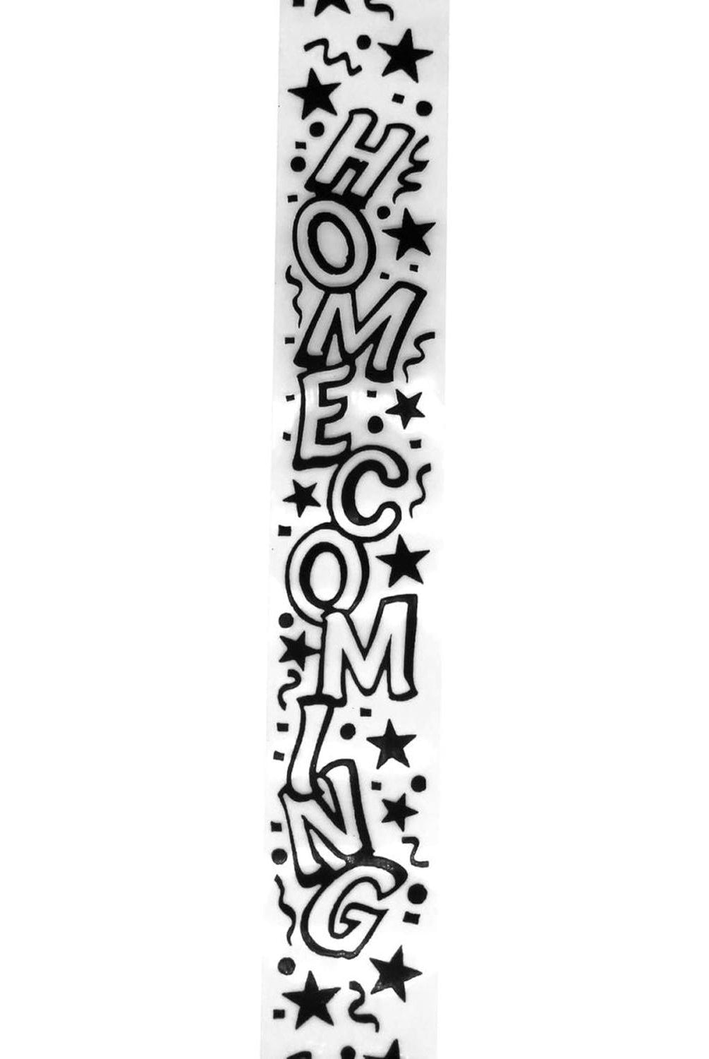 Shop For Clear Homecoming Confetti Ribbon 9: Black