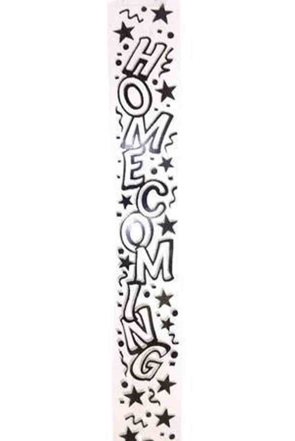 Shop For Clear Homecoming Confetti Ribbon 9: Black